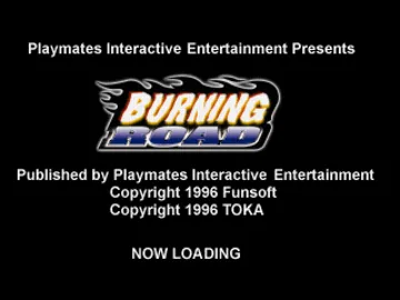 Burning Road (US) screen shot title